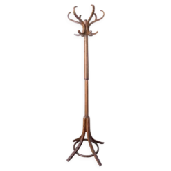 Porte manteau perroquet pivotant Baumann, bois foncé.