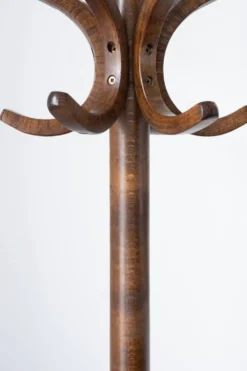 Porte manteau perroquet pivotant Baumann, bois foncé.