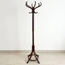 Porte-manteau perroquet vintage en bois courbé Baumann — Édition originale