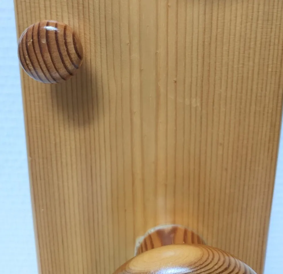 Portemanteau pin massif design années 80-90