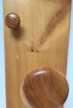 Portemanteau pin massif design années 80-90