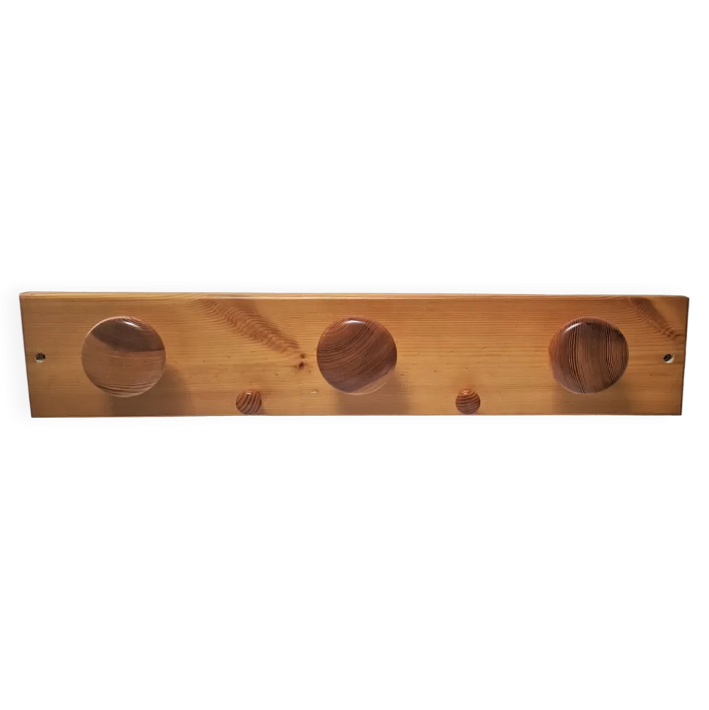 Portemanteau pin massif design années 80-90
