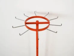 Porte-manteau pivotant sur roulettes, design danois, années 1970, fabriqué au Danemark