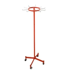 Porte-manteau pivotant sur roulettes, design danois, années 1970, fabriqué au Danemark