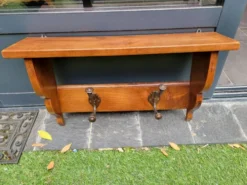Porte manteau porte chapeau en noyer