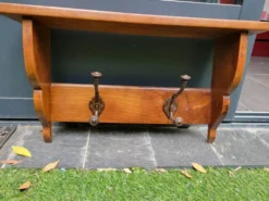 Porte manteau porte chapeau en noyer