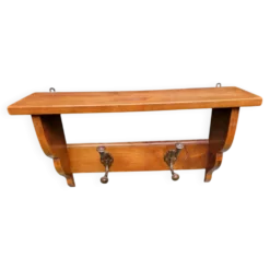 Porte manteau porte chapeau en noyer