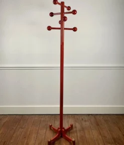 Porte manteau postmoderne rouge, Italie, 1980s