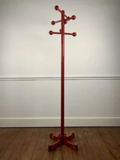 Porte manteau postmoderne rouge, Italie, 1980s