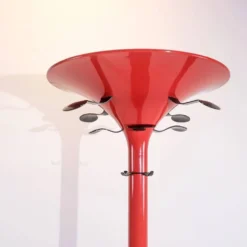 Porte-manteau rouge vif - lampadaire par BBPR pour Kartell, années 1970