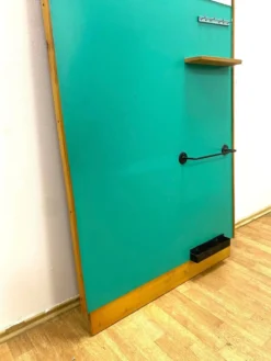 Porte-manteau rétro avec miroir, années 1960, Tchécoslovaquie