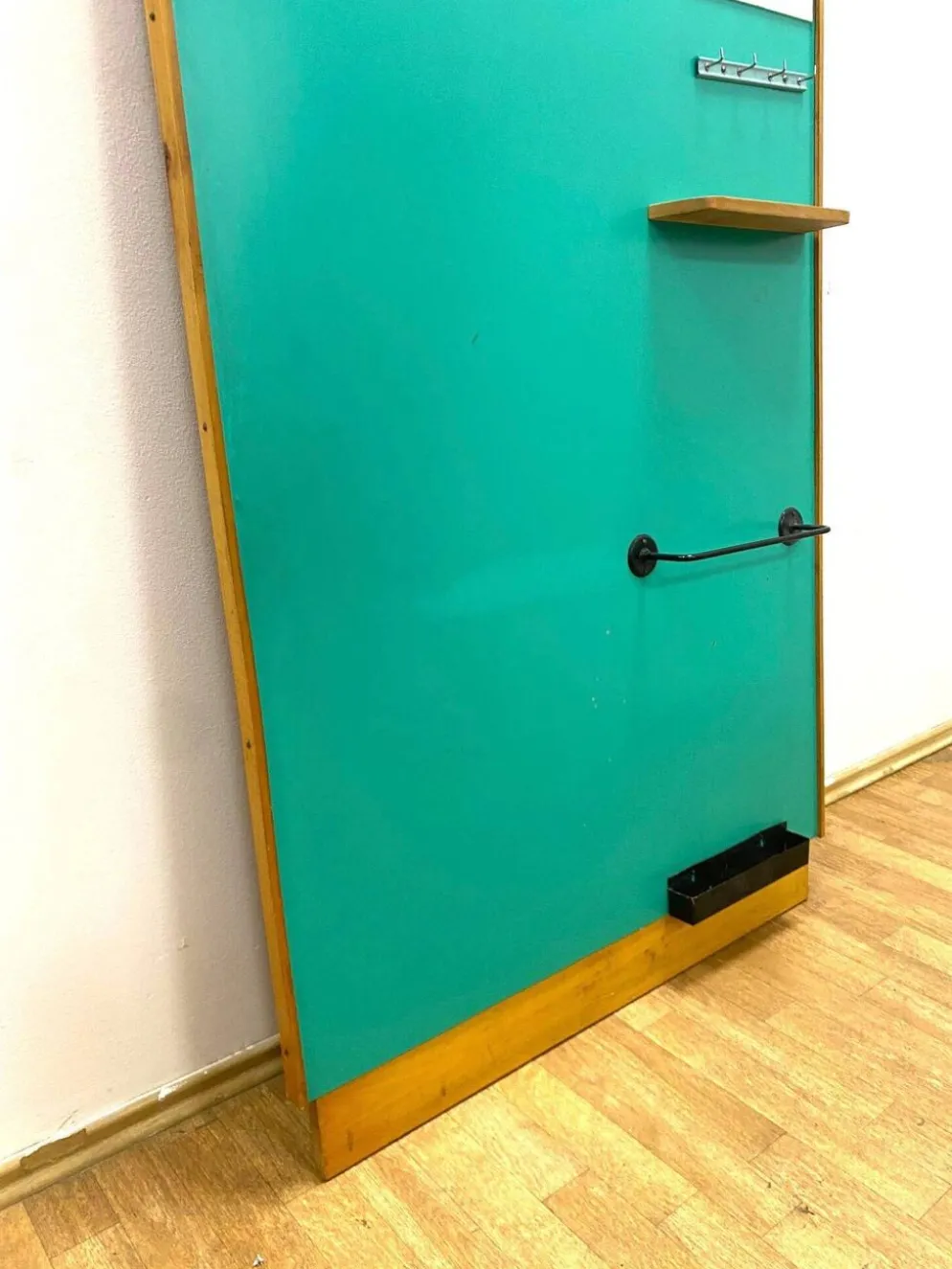 Porte-manteau rétro avec miroir, années 1960, Tchécoslovaquie