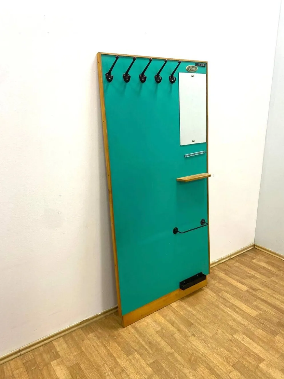 Porte-manteau rétro avec miroir, années 1960, Tchécoslovaquie