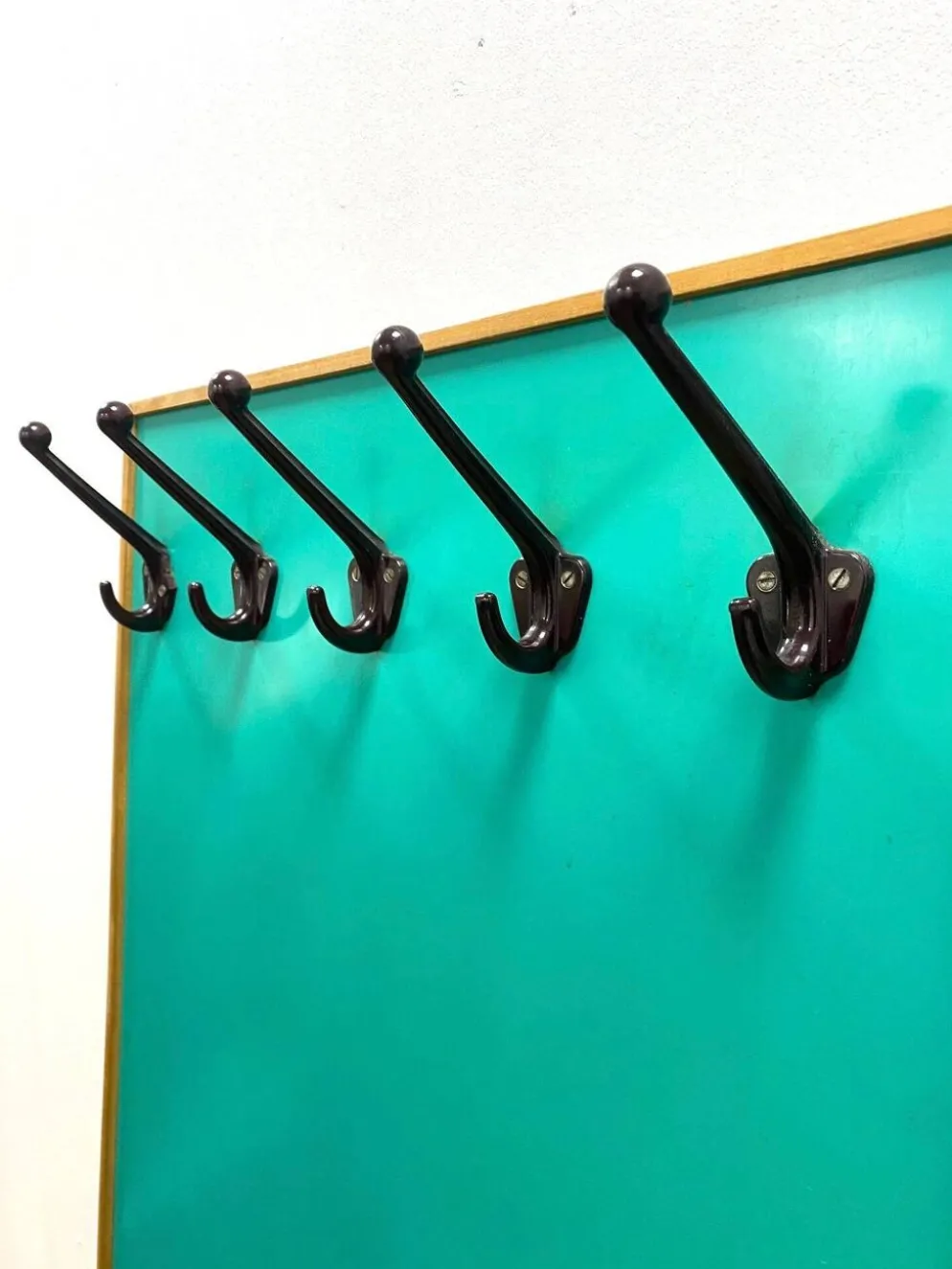 Porte-manteau rétro avec miroir, années 1960, Tchécoslovaquie