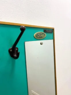Porte-manteau rétro avec miroir, années 1960, Tchécoslovaquie