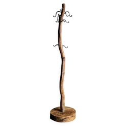 Porte-manteau sculptural - Porte-manteau en bois de chêne