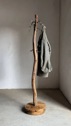 Porte-manteau sculptural - Porte-manteau en bois de chêne