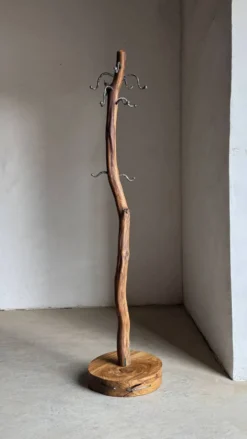 Porte-manteau sculptural - Porte-manteau en bois de chêne