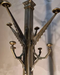 porte manteau sur pied bronze et laiton art deco 195x30 10kg tres beau et