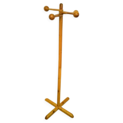 Porte-manteau sur pied en pin