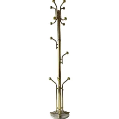 Porte-manteau sur pied en plexiglas avec base en marbre, années 1960, Allemagne