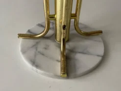 Porte-manteau sur pied en plexiglas avec base en marbre, années 1960, Allemagne