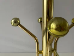 Porte-manteau sur pied en plexiglas avec base en marbre, années 1960, Allemagne
