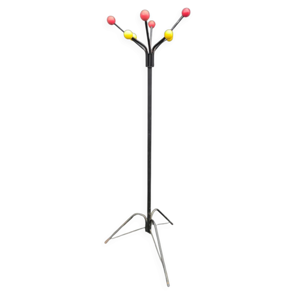 Portemanteau tripode dans le goût de Roger Feraud
