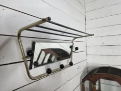Porte manteau vintage a miroir pivotant des années 60