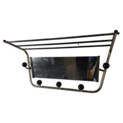 Porte manteau vintage a miroir pivotant des années 60