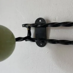 Portemanteau vintage boules en bois