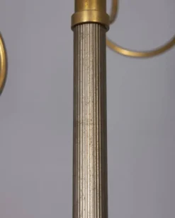 Porte-manteau vintage des années 1960 en laiton doré, design italien