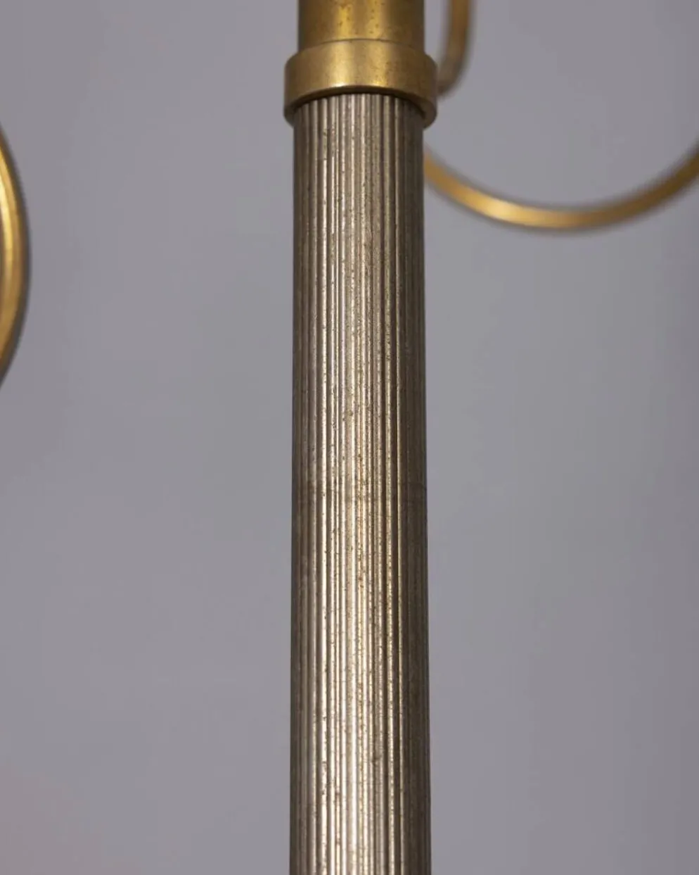 Porte-manteau vintage des années 1960 en laiton doré, design italien