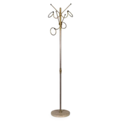 Porte-manteau vintage des années 1960 en laiton doré, design italien