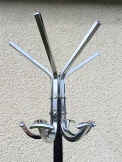 Porte-manteau vintage en acier chromé 60 70