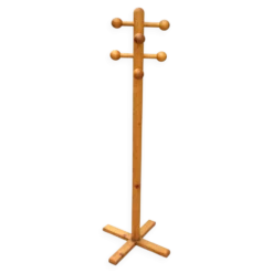 Porte-manteau vintage en bois massif – 180 cm