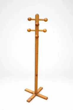 Porte-manteau vintage en bois massif – 180 cm