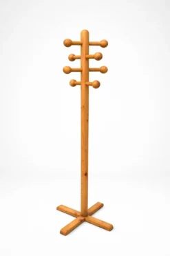 Porte-manteau vintage en bois massif – 180 cm