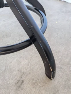 Porte-manteau vintage en bois courbé noir dans le style Thonet / Arbre à hall d'époque mi-siècle