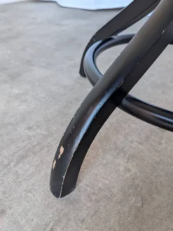 Porte-manteau vintage en bois courbé noir dans le style Thonet / Arbre à hall d'époque mi-siècle