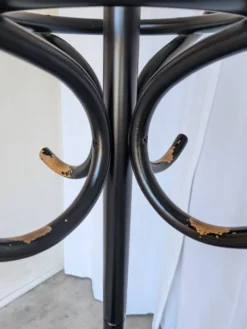 Porte-manteau vintage en bois courbé noir dans le style Thonet / Arbre à hall d'époque mi-siècle