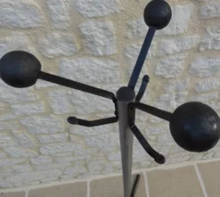 Porte manteau vintage en métal avec 6 accroches