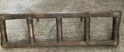 Porte manteau vintage en rotin des années 60