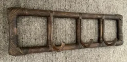 Porte manteau vintage en rotin des années 60