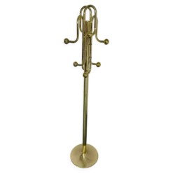 Porte-manteau vintage laiton design italien Hollywood Regency année 70