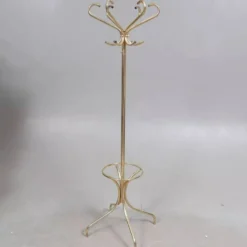 Porte manteau vintage métal doré 1960
