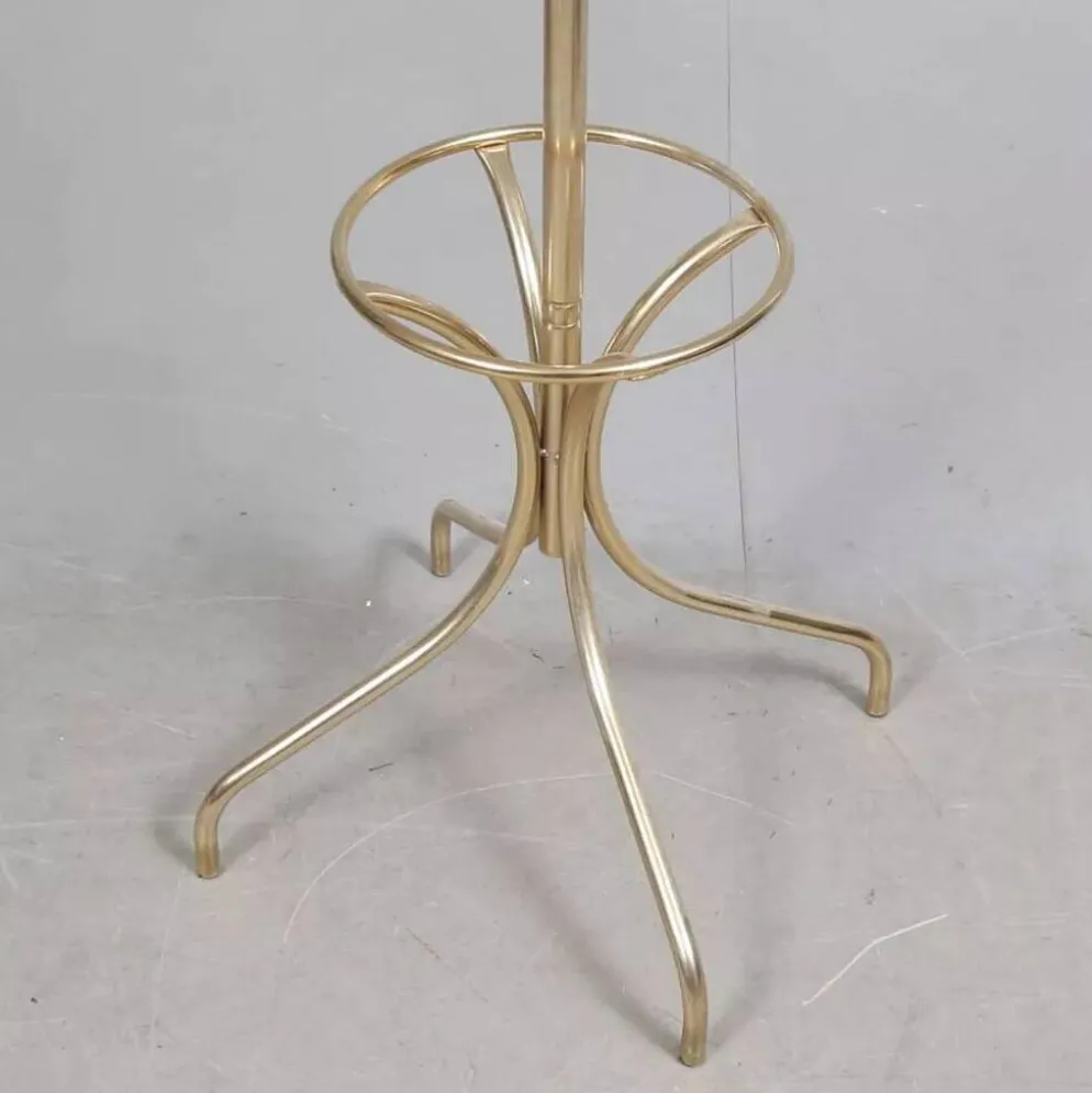 Porte manteau vintage métal doré 1960