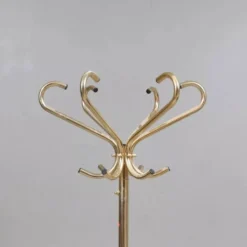 Porte manteau vintage métal doré 1960