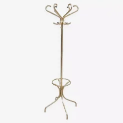 Porte manteau vintage métal doré 1960