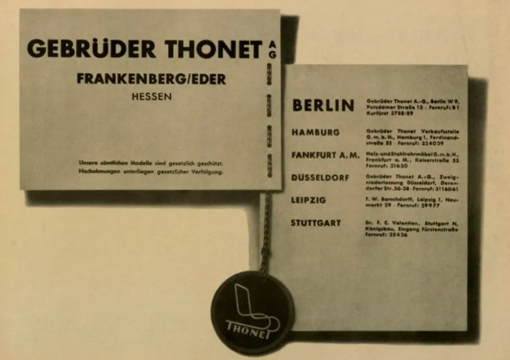 Porte-manteaux Art déco Bauhaus, Guillot 1930 pour Thonet N°B132